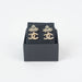 Chanel CC Black & Gold earrings