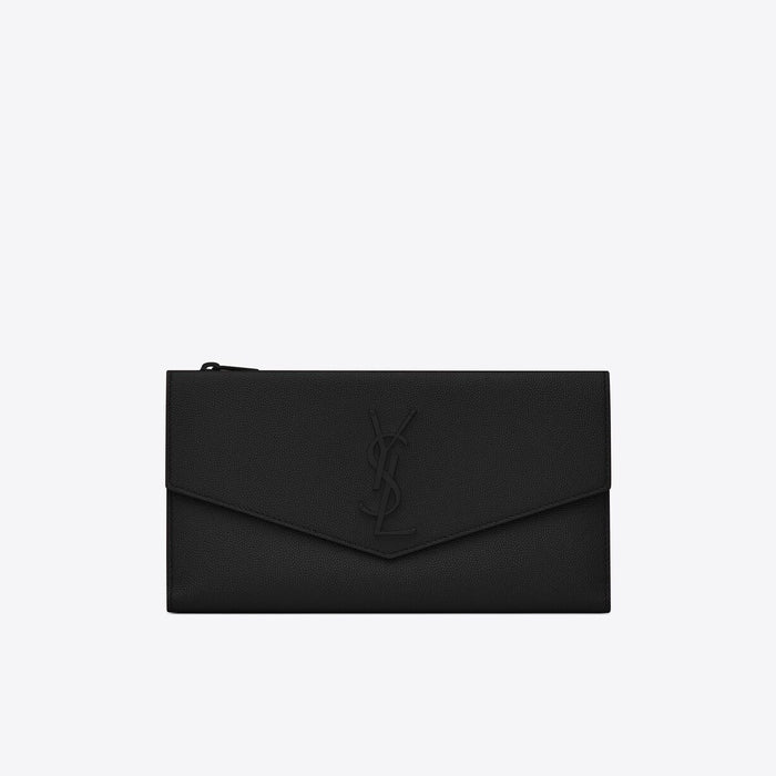Saint Laurent Large Uptown Wallet in all Black