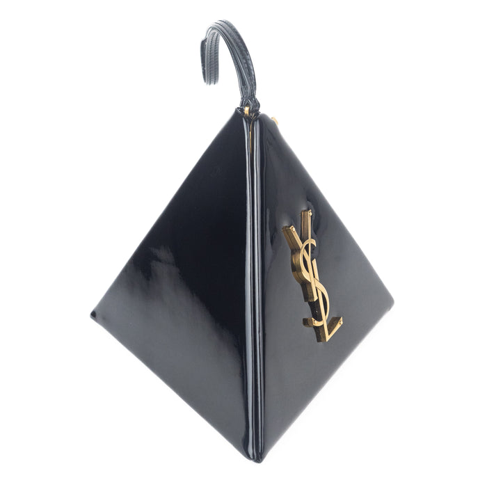 Saint Laurent Pyramid Box Bag in Patent leather