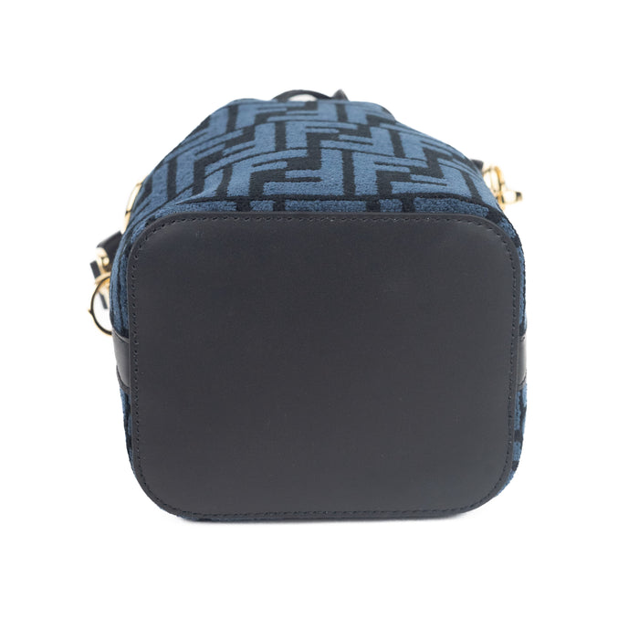 Fendi Mon Tresor Blue Tapestry Fabric Mini-Bag