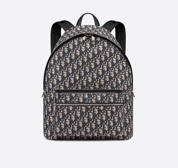 Dior Rider Beige and Black Dior Oblique Jacquard Backpack