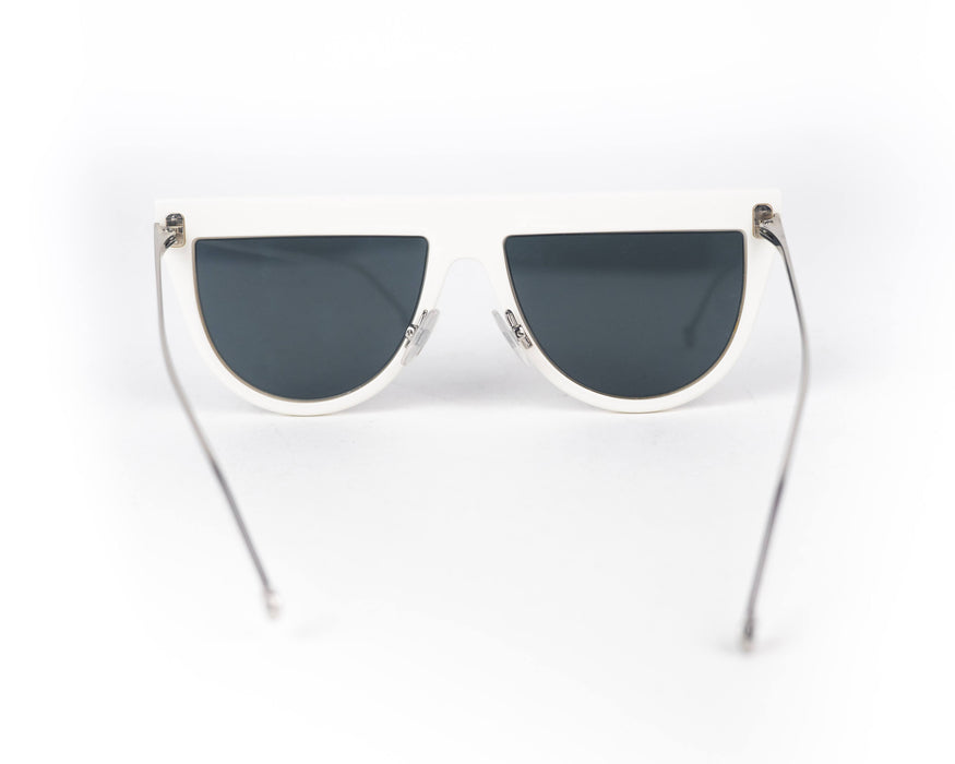 Fendi White Mirrored Sunglasses
