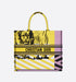 Dior Large Book Tote Bright Yellow and Pink D-Jungle Pop Embroidery