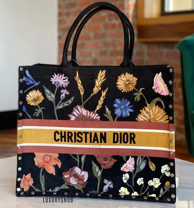 Dior Embroidered Floral book Tote Limted edition