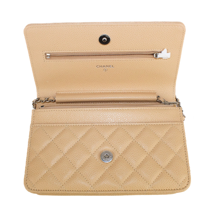 Chanel Classic Wallet on Chain Beige