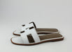 Hermes Oran Sandals white