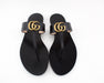 GUCCI LEATHER THONG SANDAL WITH DOUBLE G SIZE 41