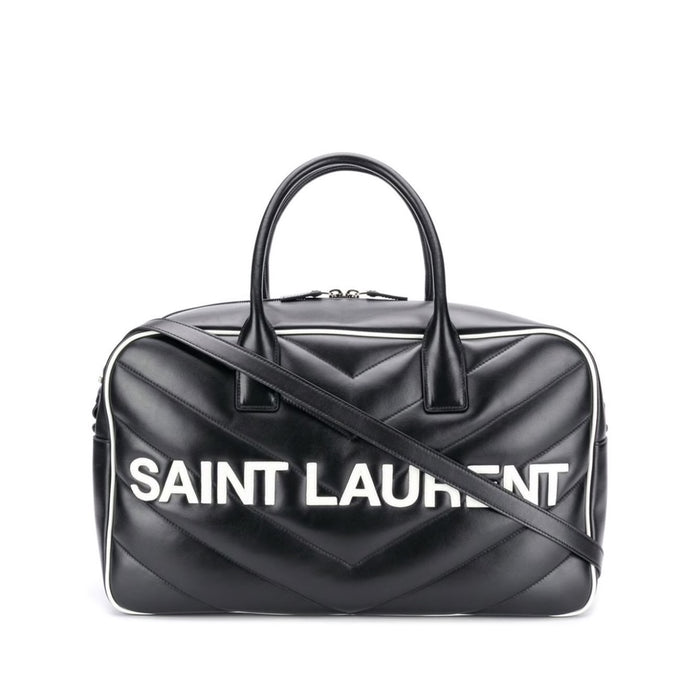 Saint Laurent Extra Large Logo Bowler Duffel Bag