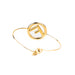 Fendi F Logo Bangle Bracelet gold
