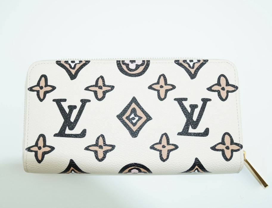 Louis Vuitton Wild At Heart Large Zippy Wallet Arizona Creme Jungle — LSC  INC