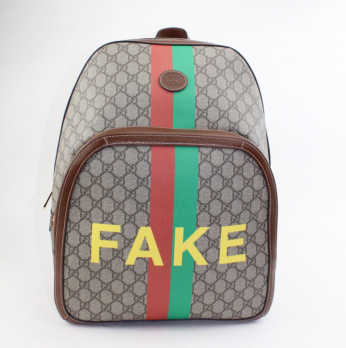 Gucci Fake/Not GG Canvas backpack — LSC INC
