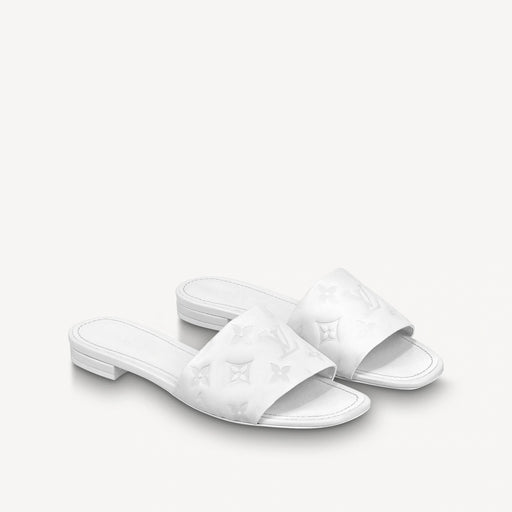louis vuitton white slippers