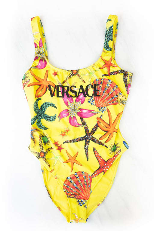 Versace Tresor De La Mer Print Swimsuit